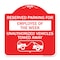 Signmission Reserved Parking for Employee of the Week Unauthorized Vehicles Towed Away, A-DES-RW-1818-23109 A-DES-RW-1818-23109 - alternate 1